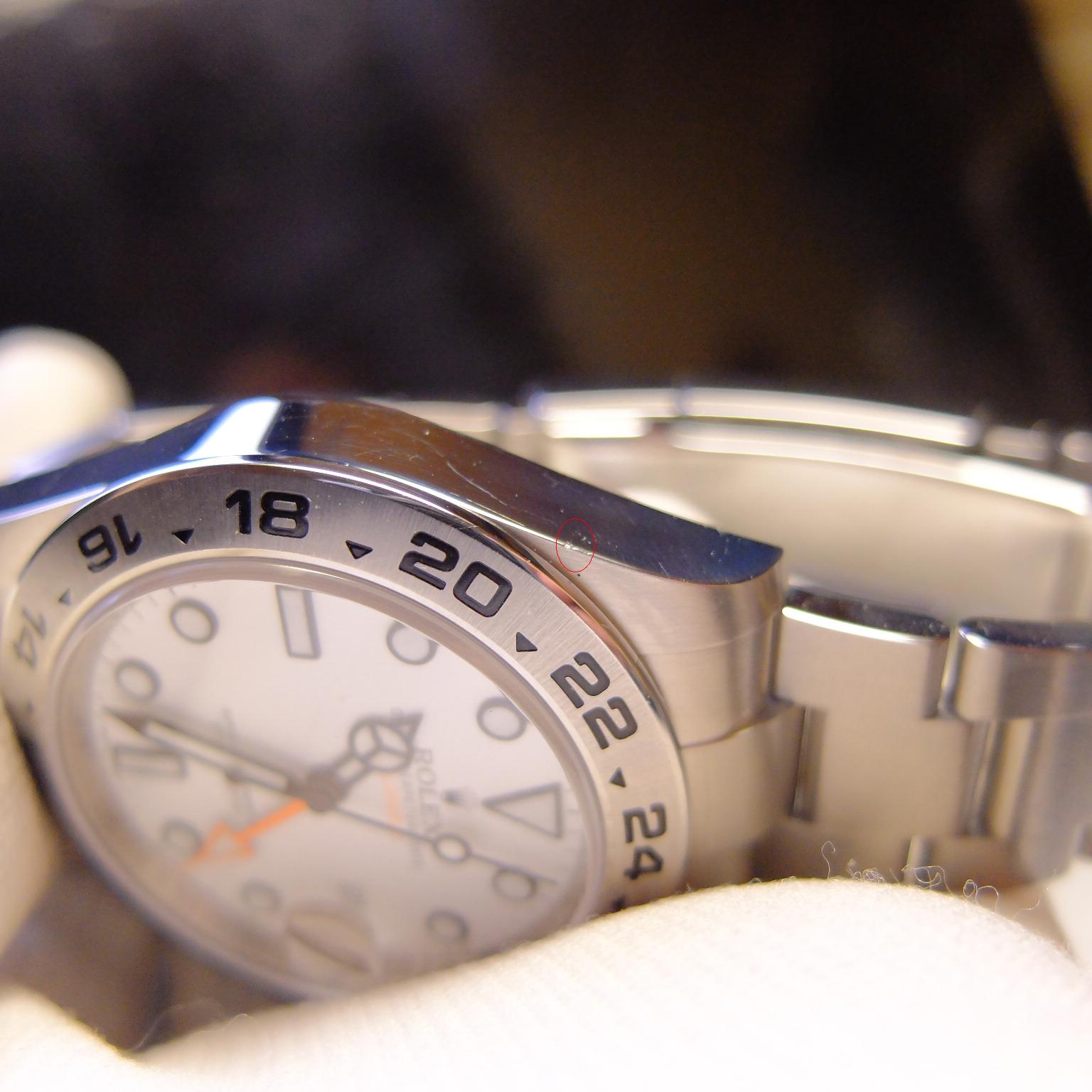 Rolex explorer scratches online